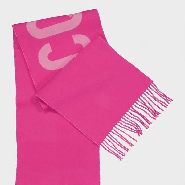ジャクエムス レディース アクセサリー マフラー・ストール・スカーフ ウール Jacquemus Womens Jacquard WoolEcharpe Scarf Pink ピンク