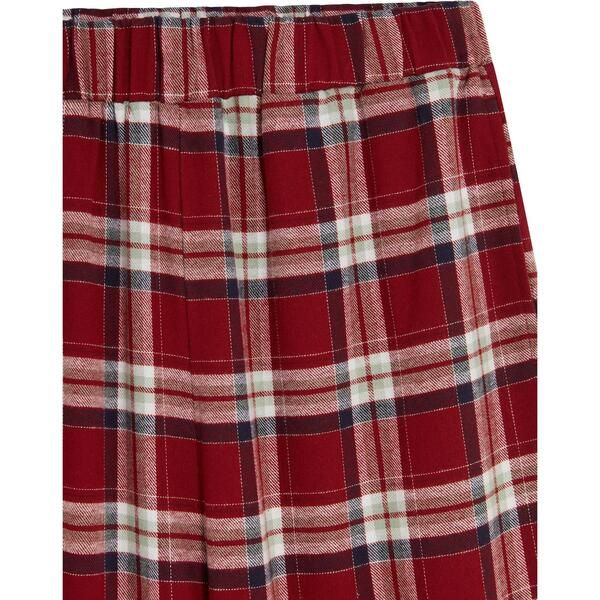 ハンター レディース アンダーウェア ナイトウェア Hunter Flannel Pyjama Set Womens Merlot check チェック