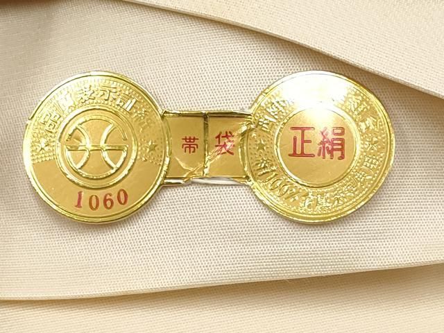 平和屋本店▽西陣 六通柄袋帯 源氏物語 九百24金二重箔 証紙付き 正絹