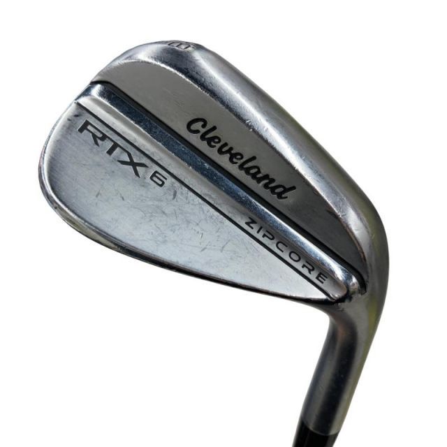 【中古】 クリーブランド Cleveland RTX-6 ZIPCORE ツアーサテン 48°/10° MID ウェッジ WG 純正特注シャフト (フレックスX) メンズ 男性用 右利き 右用 Cランク ゴルフクラブ