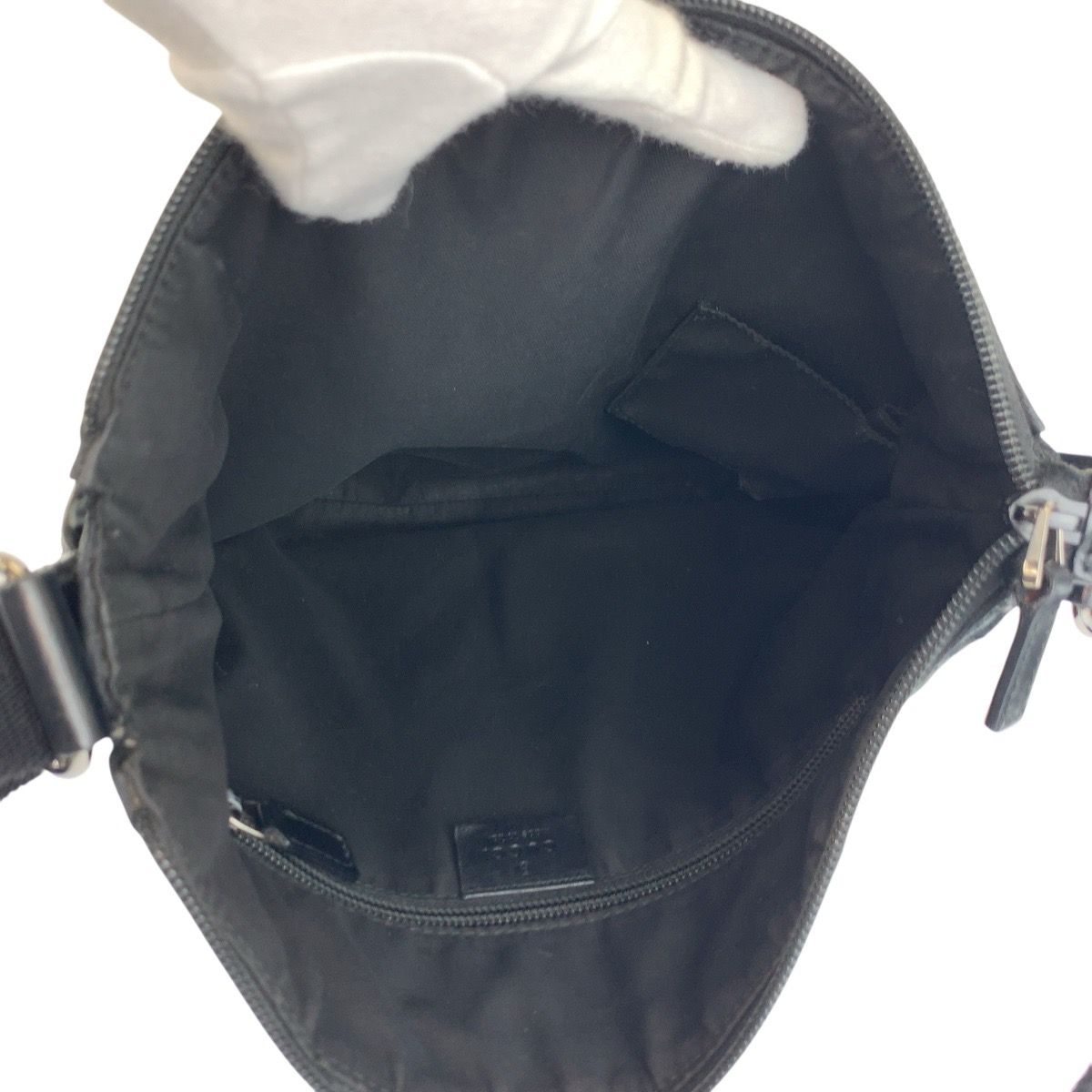 GUCCI グッチ ブラック 黒 GGキャンバス/レザー 145857 ショルダー