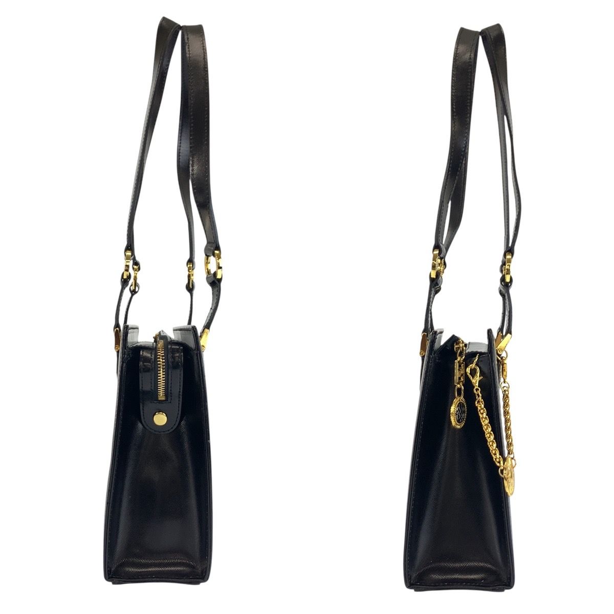 美品 VERSACE ヴェルサーチ サンバースト ブラック 黒 ゴールド金具 
