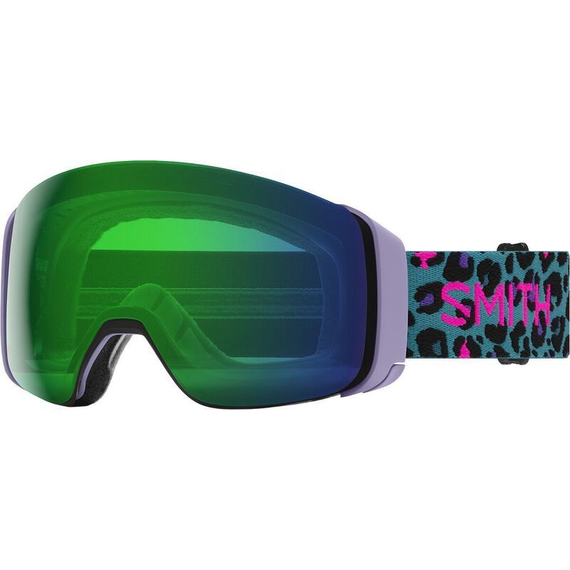スミス メンズ アクセサリー サングラス・アイウェア Smith 4D MAG ChromaPop Goggles Limited Lilac Cheetah ChromaPop Everyday Green Mirror グリーン