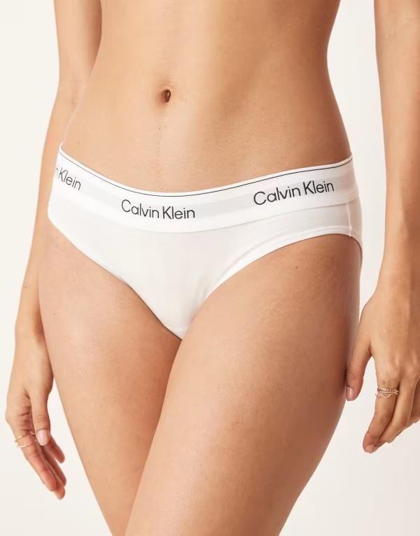 カルバンクライン レディース アンダーウェア ブリーフパンツ コットン Calvin Klein Icon Cotton Modal bikini briefs White ホワイト