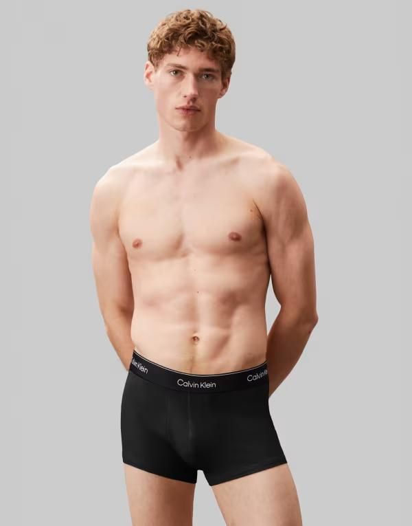 カルバンクライン メンズ アンダーウェア トランクス トリプルブラック コットン Calvin Klein Icon Cotton Stretch 3 pack briefs in triple BLACK W BLACK WB ブラック