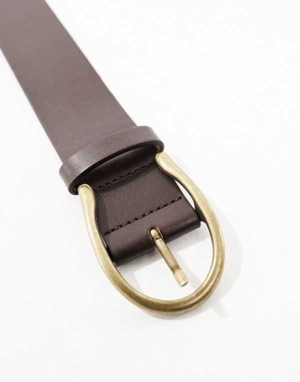 エイソス レディース アクセサリー ベルト ジーンズ ASOS DESIGN half moon waist and hip jeans belt BROWN ブラウン エイソス レディース アクセサリー ベルト ジーンズ ASOS DESIGN half moon waist and hip jeans belt BROWN ブラウン