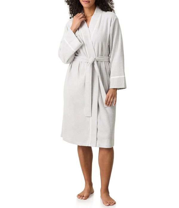 カロールホクマン レディース アンダーウェア ナイトウェア パイル Carole Hochman Cashmere Terry Long Sleeve Wrap Waltz Short Robe Lunarock