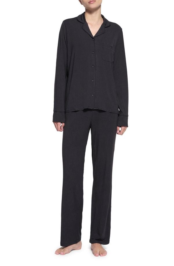 スキムズ レディース アンダーウェア ナイトウェア SKIMSleep Long Pajamas Onyx