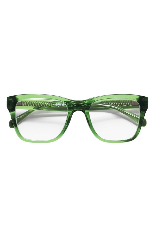 アイブブス メンズ アクセサリー サングラス・アイウェア eyebobs Kvetcher 53mm Squareadinglasses Green Crystal Clear グリーン
