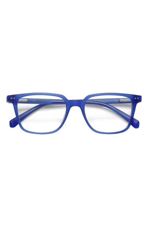 アイブブス メンズ アクセサリー サングラス・アイウェア eyebobs C Suite 50mm Squareadinglasses Blue Crystal Clear ブルー
