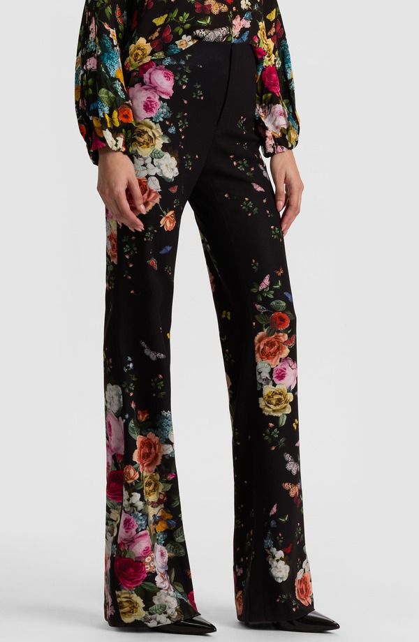 アリス アンド オリビア レディース ボトムス レギンス ブーツカット フラワー柄 パンツ Tシャツ ブーツ フラワー Alice Olivia Teeny Floral Fit Flare Bootcut Pantsolar Strength Black ブ アリス アンド オリビア レディース ボトムス レギンス ブーツカット フラワー柄 パンツ Tシャツ ブーツ フラワー Alice Olivia Teeny Floral Fit Flare Bootcut Pantsolar Strength Black ブ