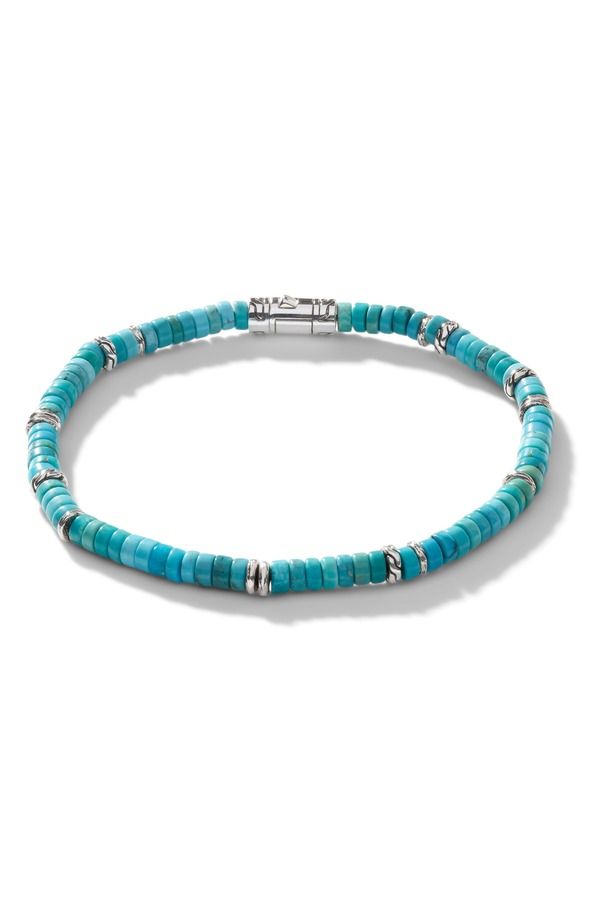 ジョン・ハーディー メンズ アクセサリー ブレスレット・バングル・アンクレット John Hardy Heishi Braceleturquoise ターコイズ