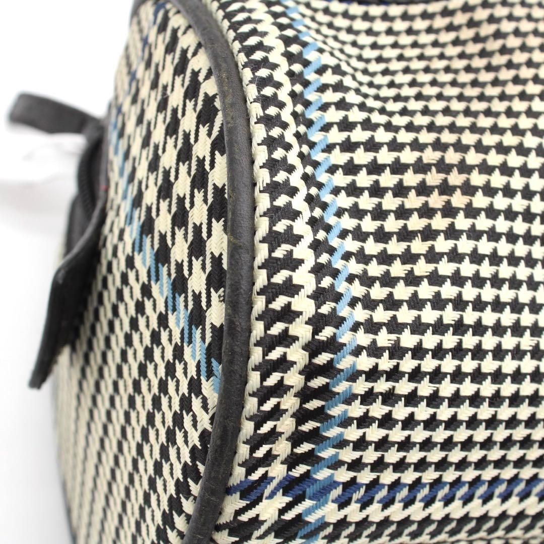 良品】LAURENRALPHLAUREN 千鳥格子 ミニボストンバッグ 黒色 - メルカリ