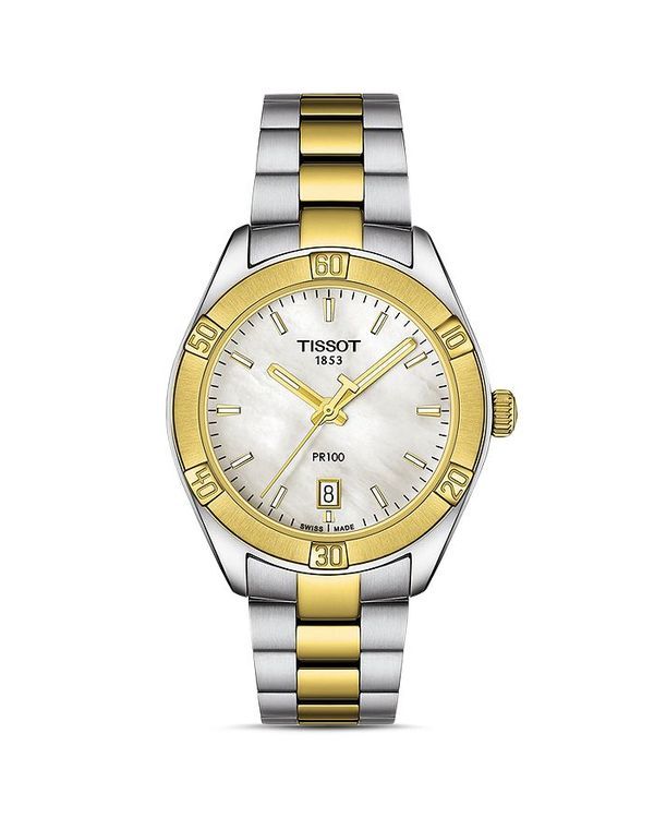 ティソット レディース アクセサリー 腕時計 Tissot PR 100 Classic Watch 36mm Two Tone
