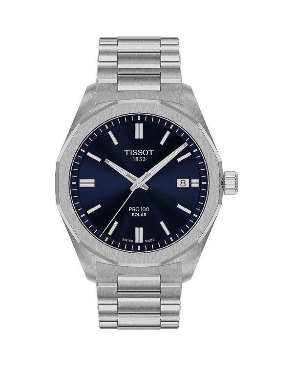 ティソット レディース アクセサリー 腕時計 Tissot PRC100 Solar Watch 39mm BlackSilver ブラック
