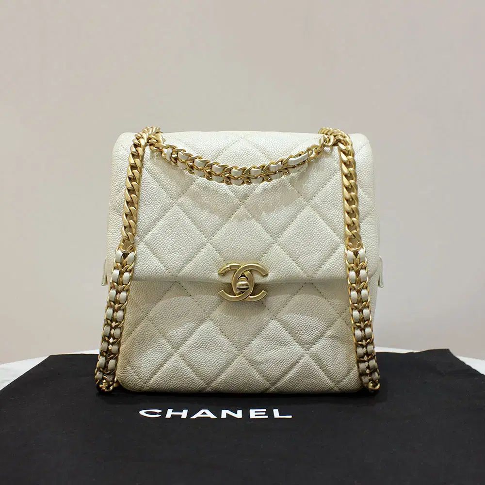 ブランドDAOLトンネ CHANEL キャビア MELODY チェーン バックパック 付きチップ AS3108