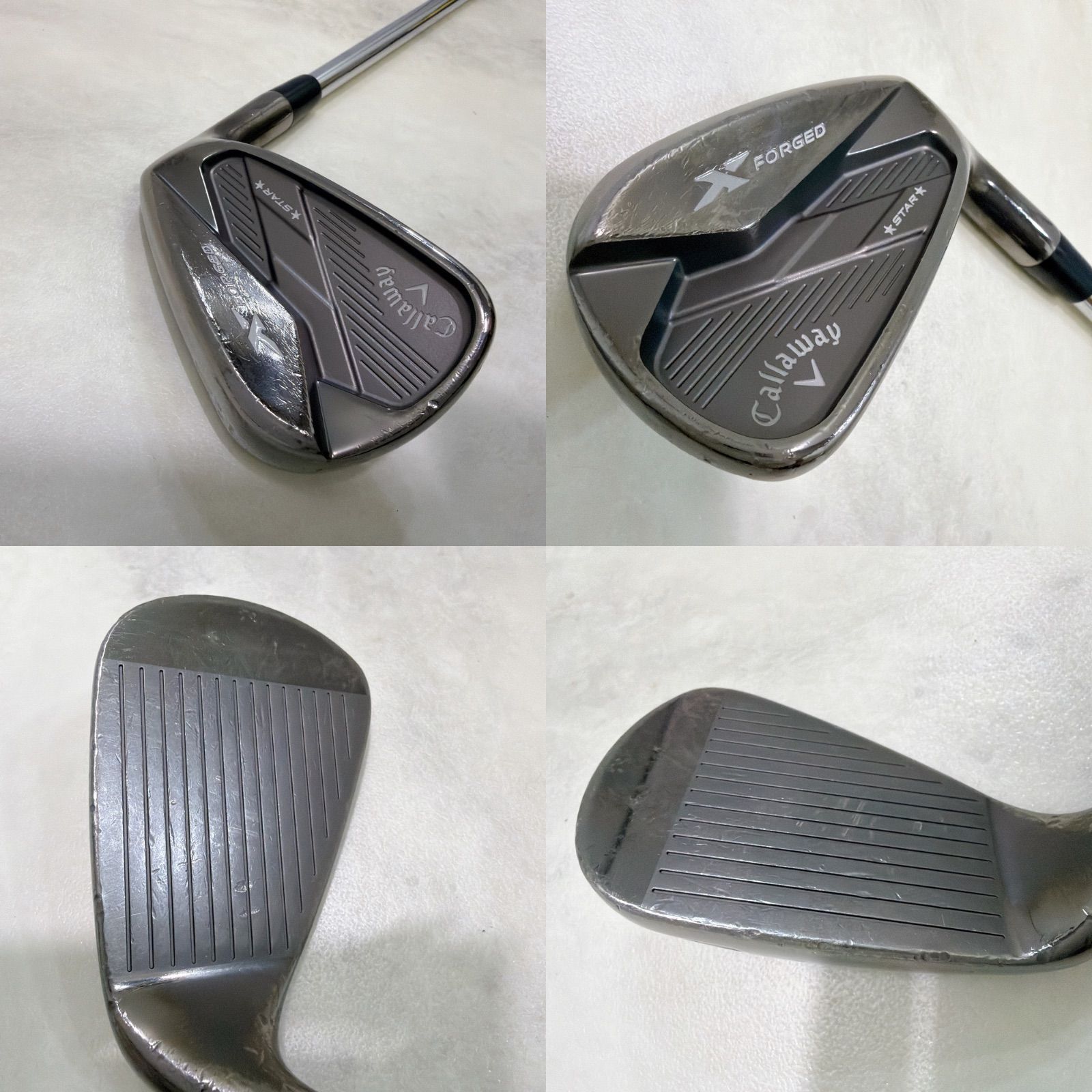 新品グリップ 希少 キャロウェイ X FORGED STAR SMOKE 9番単品アイアン