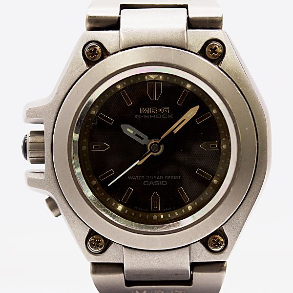 美品 稼働 箱/保付 カシオ G-SHOCK MR-G MRG-120TZ-3A チタン QZ
