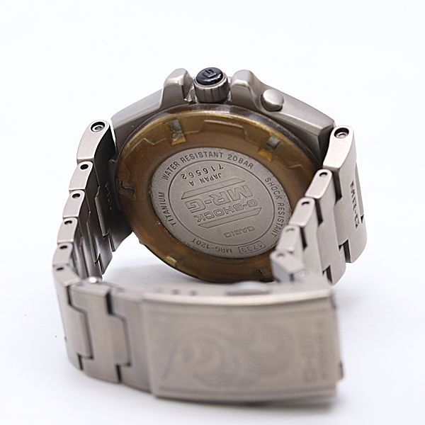 美品 稼働 箱/保付 カシオ G-SHOCK MR-G MRG-120TZ-3A チタン QZ