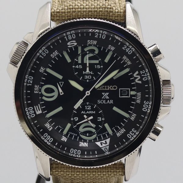 SEIKO プロスペックス セイコー V172-0AL0 ソーラー クロノグラフ