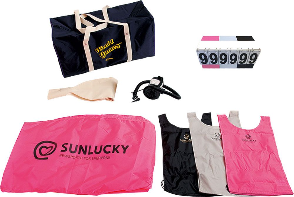 サンラッキー Sunlucky キンボール コンペセット ニュースポーツ 国際キンボール連盟公認 学校 体育 授業 レクリエーション ゲーム エンタメ リハビリ 遊び 屋外 屋内 子供 高齢者 KINXP2 -