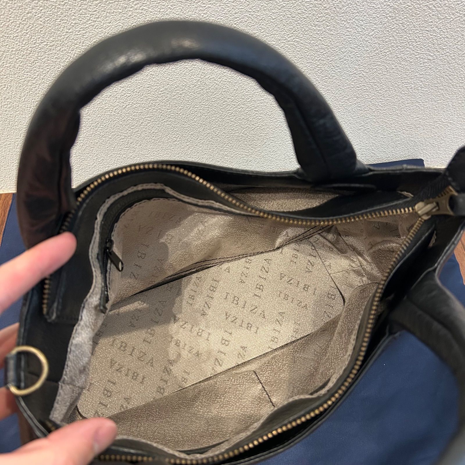 美品 日本製 IBIZA イビサ レディース 2way ショルダーバッグ 