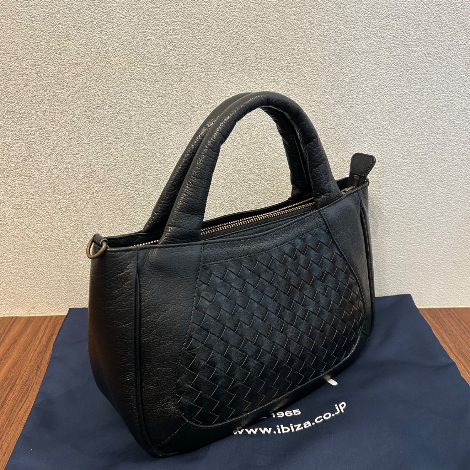 美品 日本製 IBIZA イビサ レディース 2way ショルダーバッグ 