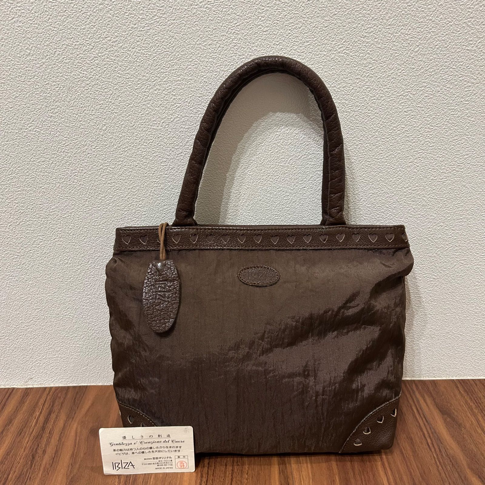 日本製 美品 IBIZA イビサ レディース トートバッグ ハンドバッグ 