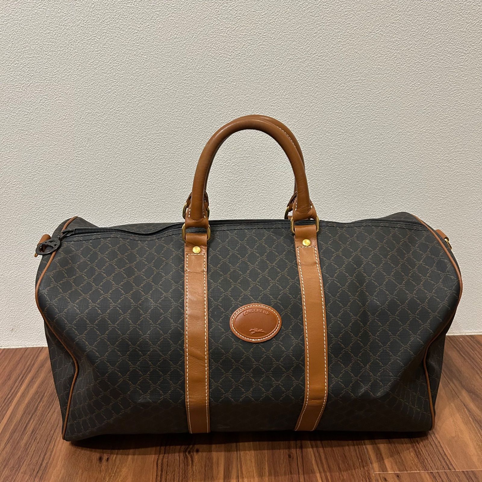 ヴィンテージオールドロンシャン ボストンバッグ トラベルバッグ 旅行かばん フランス製 LONGCHAMP ロンシャン メンズ レディース ボストンバッグ
