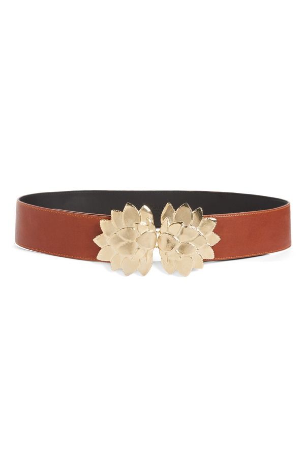 レイナ レディース アクセサリー ベルト フラワー柄 レザー フラワー Raina Floral Buckleather Belt Cognac の商品写真