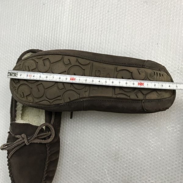 UGG/アグ☆内側ボア/モカシンシューズ【25.0/レディース/US8/brown/茶