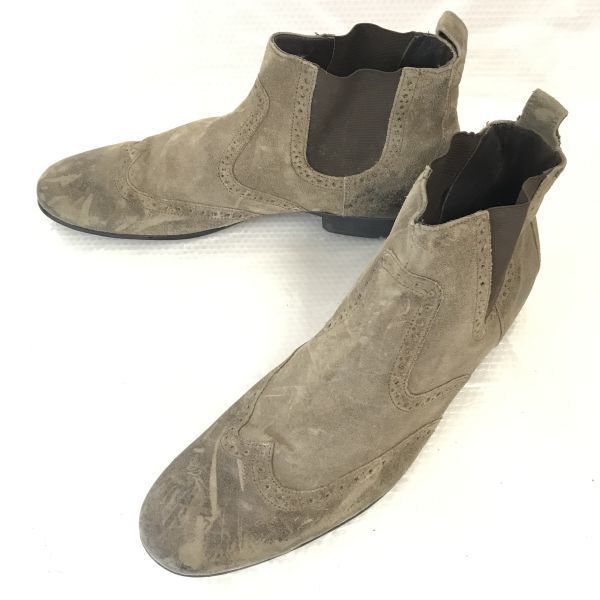 定価5万↑ドイツ製★ロイド/Lloyd★ヌバック本革/サイドゴアブーツ【10F/28.5/茶/BROWN】Pantofola d'Oro/ウイングチップ/Shoes◆WB76-6