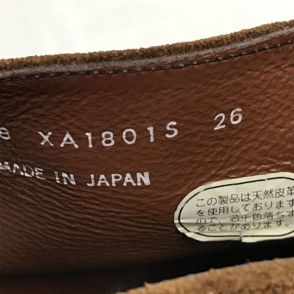 Made in Japan★THE SUIT COMPANY★vero cuoio/本革/スエード/チャッカブーツ【26.0/茶/brown】◆WB72-5 Made in Japan★THE SUIT COMPANY★vero cuoio/本革/スエード/チャッカブーツ【26.0/茶/brown】◆WB72-5