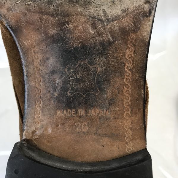 Made in Japan★THE SUIT COMPANY★vero cuoio/本革/スエード/チャッカブーツ【26.0/茶/brown】◆WB72-5 Made in Japan★THE SUIT COMPANY★vero cuoio/本革/スエード/チャッカブーツ【26.0/茶/brown】◆WB72-5
