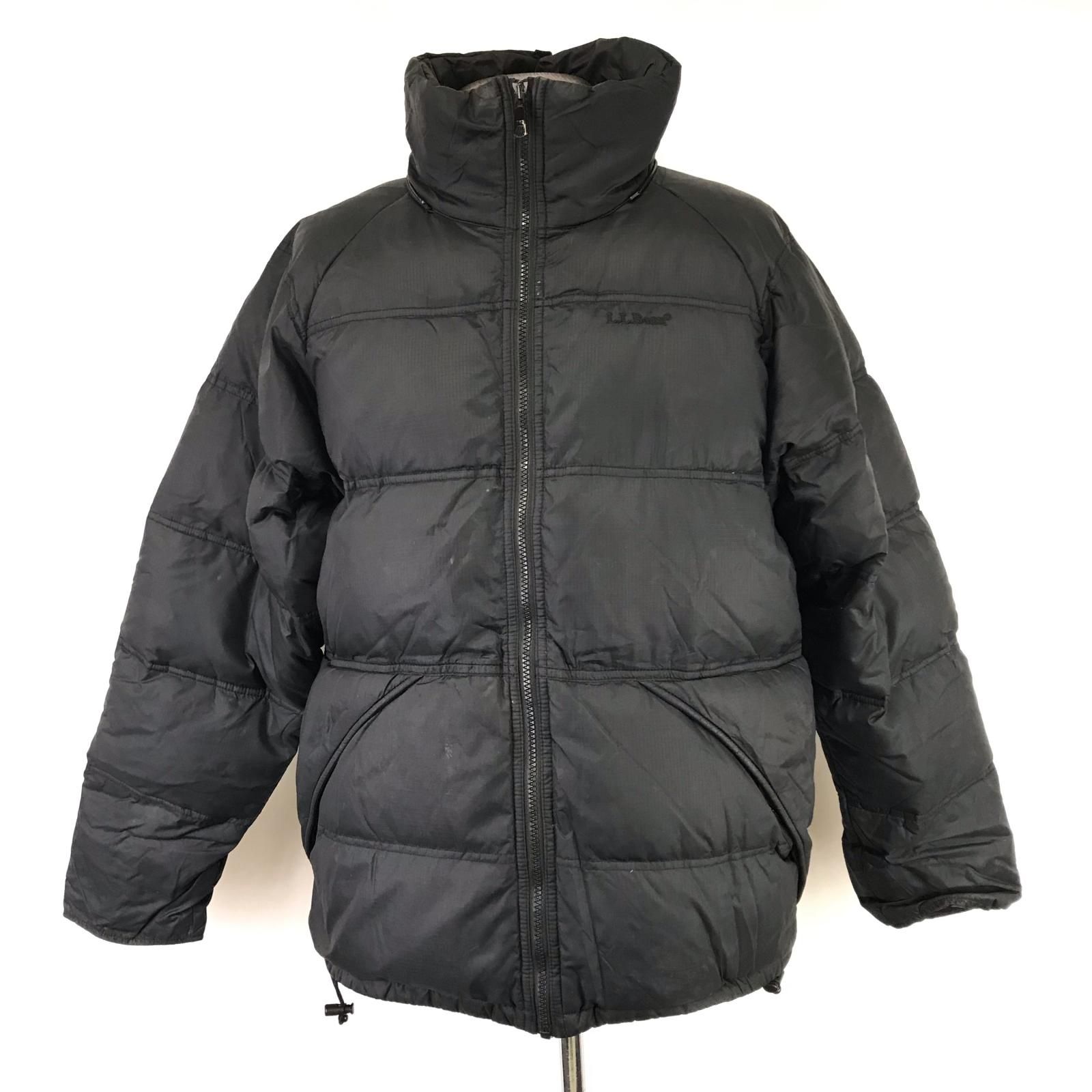 90s-00s★L.L.Bean/エルエルビーン★肉厚/ダウンジャケット【メンズS/黒/black】ジップアップ/アウター/Jacket/Jumper◆BJ147-b