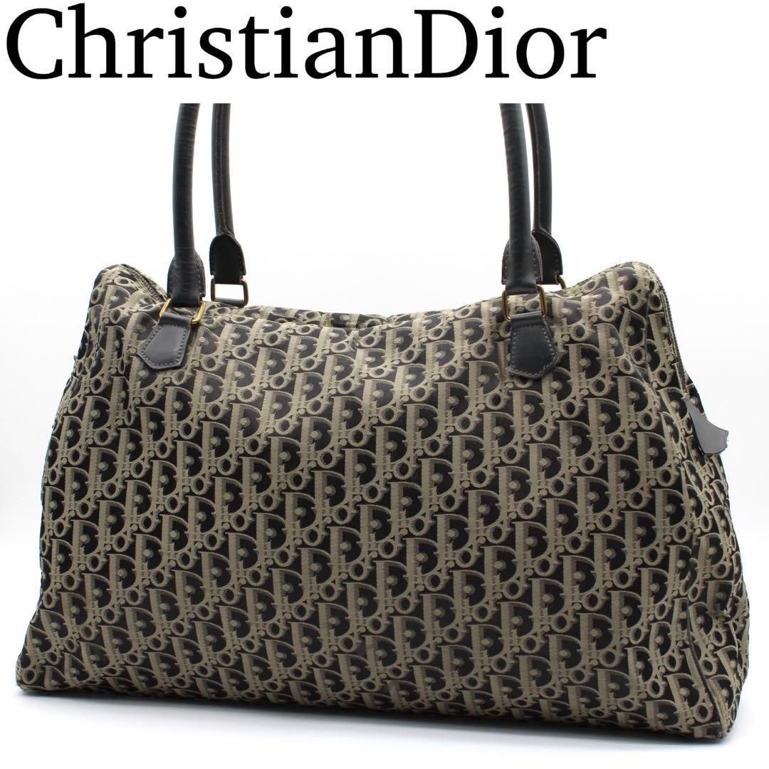 【美品】Christian Dior トロッター ボストンバッグ セミショルダー 32,500円