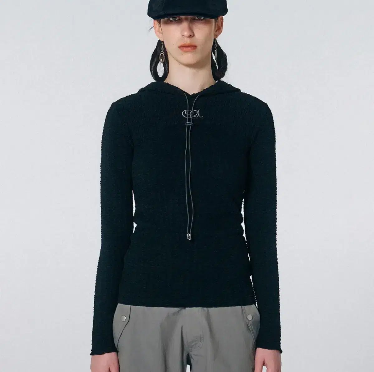 SCULPTOR e-string crinkle hoodie フーディ
