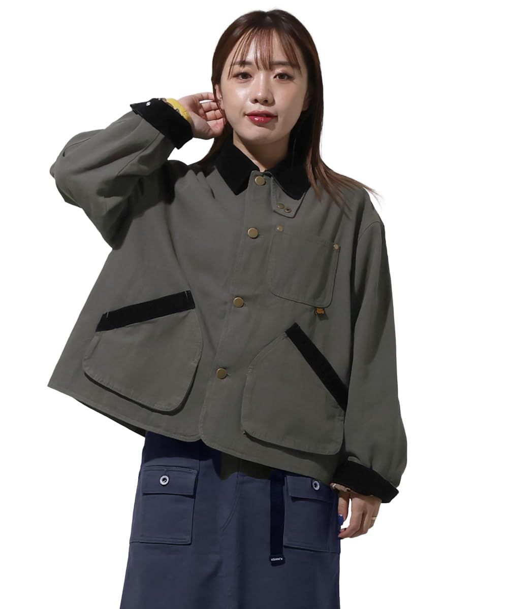 新品 [クリフメイヤー] ジャケット ハンティング 裏 チェック レディース LARGE チャコール 8,466円