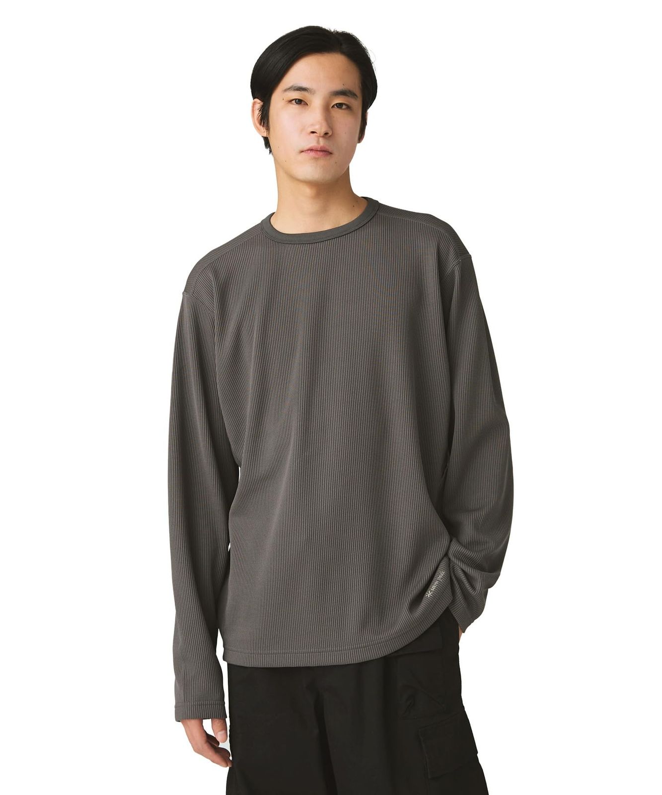 新品 [スノーピーク] Dry Thermal L/S T-Shirt SW-25AU011 カットソー 長袖 ロングスリーブ Tシャツ ティーシャツ メンズ レディース L CHARCOAL