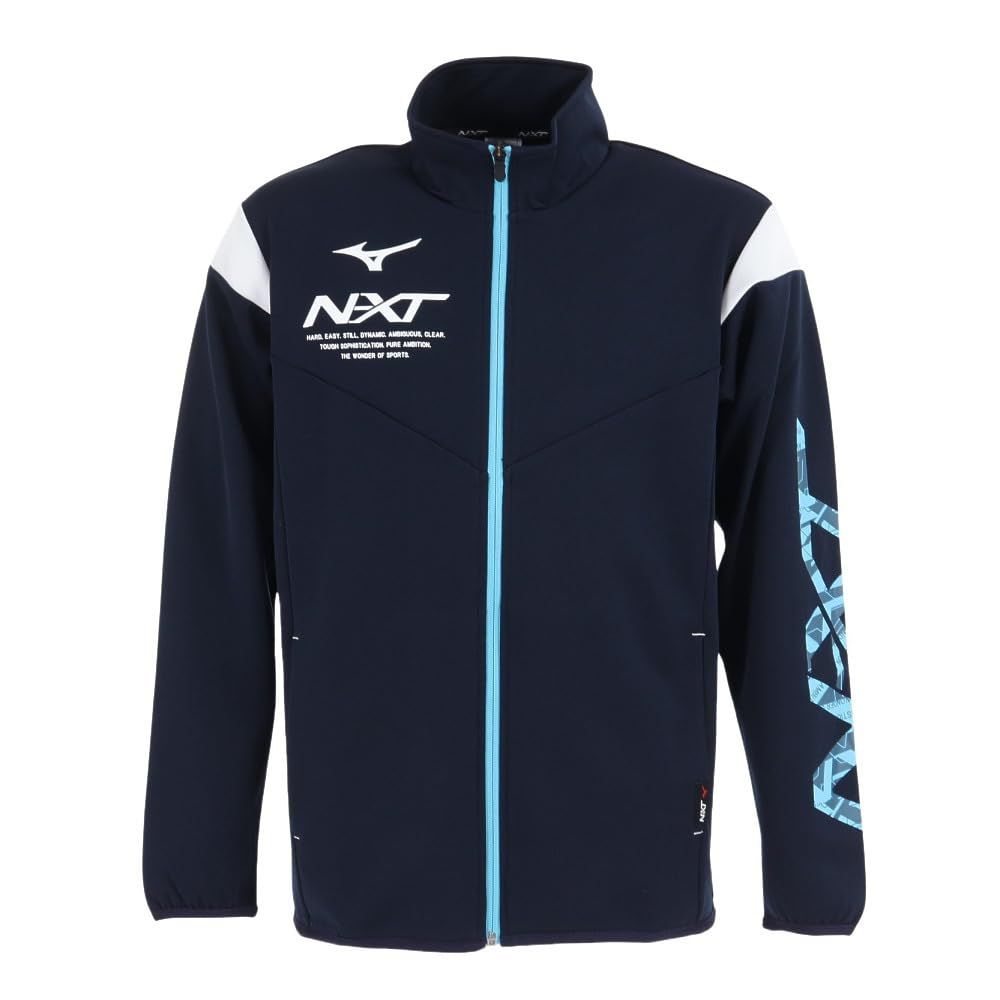 新品 トレーニングウェア N-XT ウォームアップジャケット 吸汗速乾 スリムフィット 32JCA210 ドレスネイビー/ドレスネイビー L