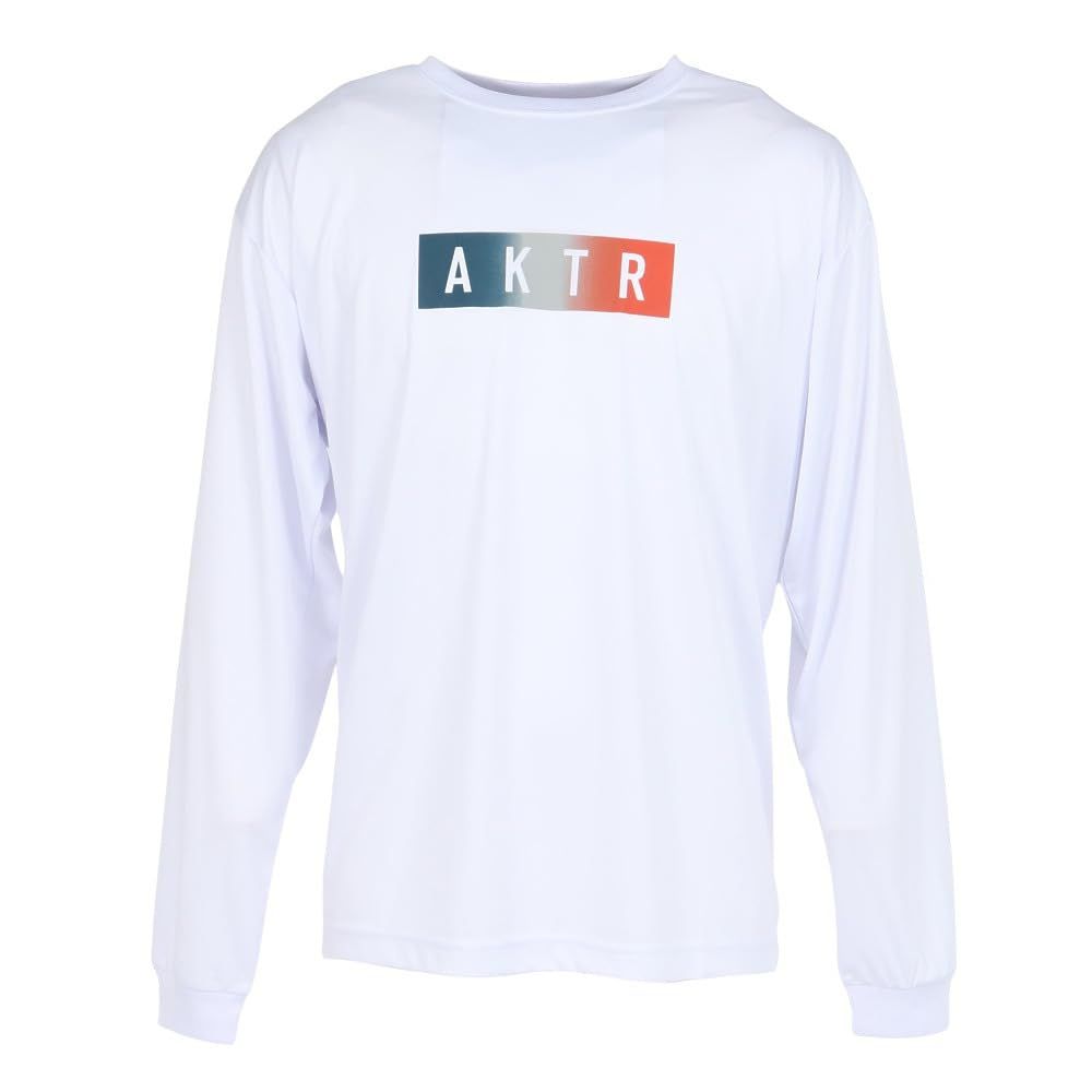 新品 アクター(AKTR) バスケットボールウェア FADE BOX LOGO SPORTS 長袖Tシャツ 225-020005 WH(ホワイト/M/Men's)