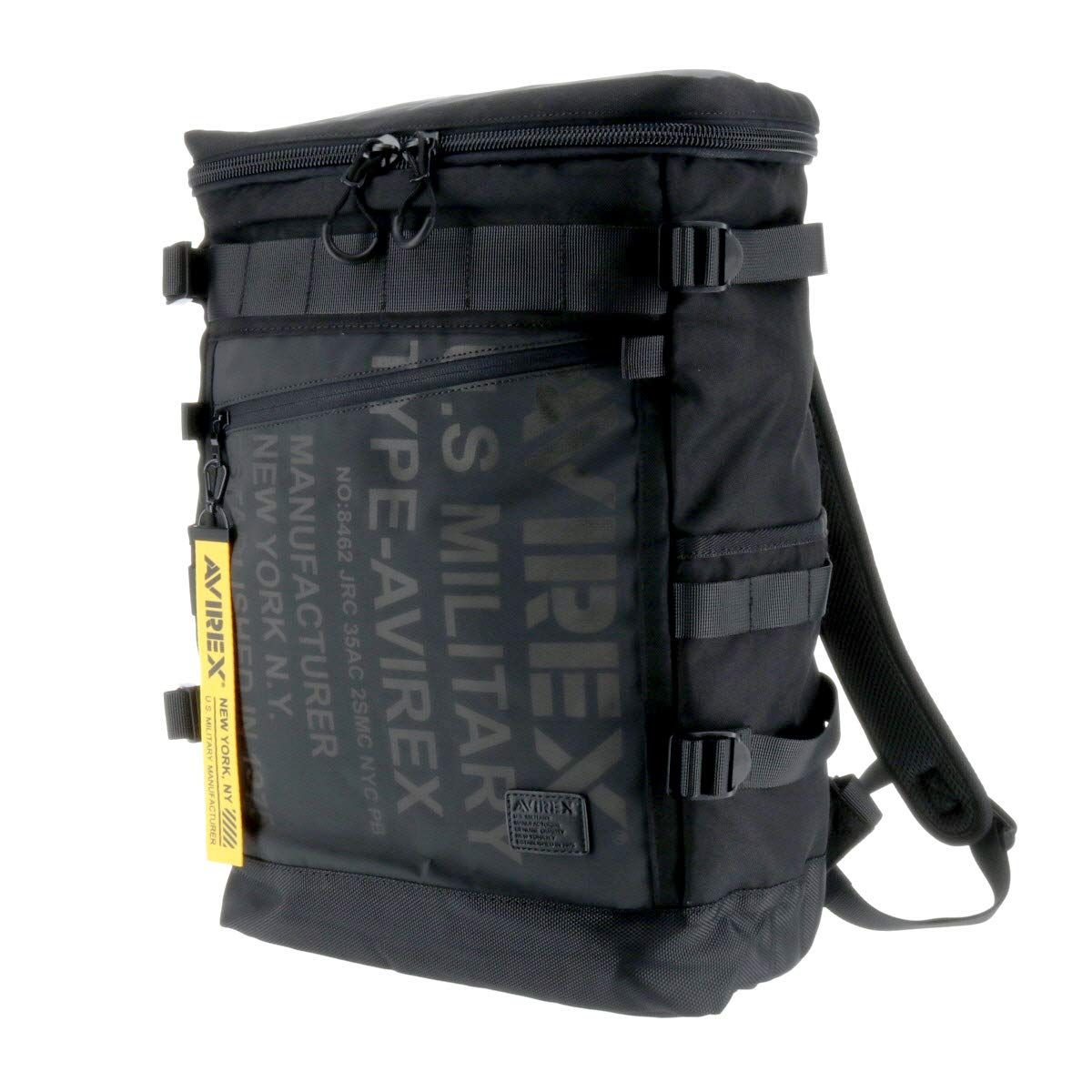 新品 [Avirex] (アヴィレックス) リュックサック デイパック バックパック ヒューズボックス 1.ブラック