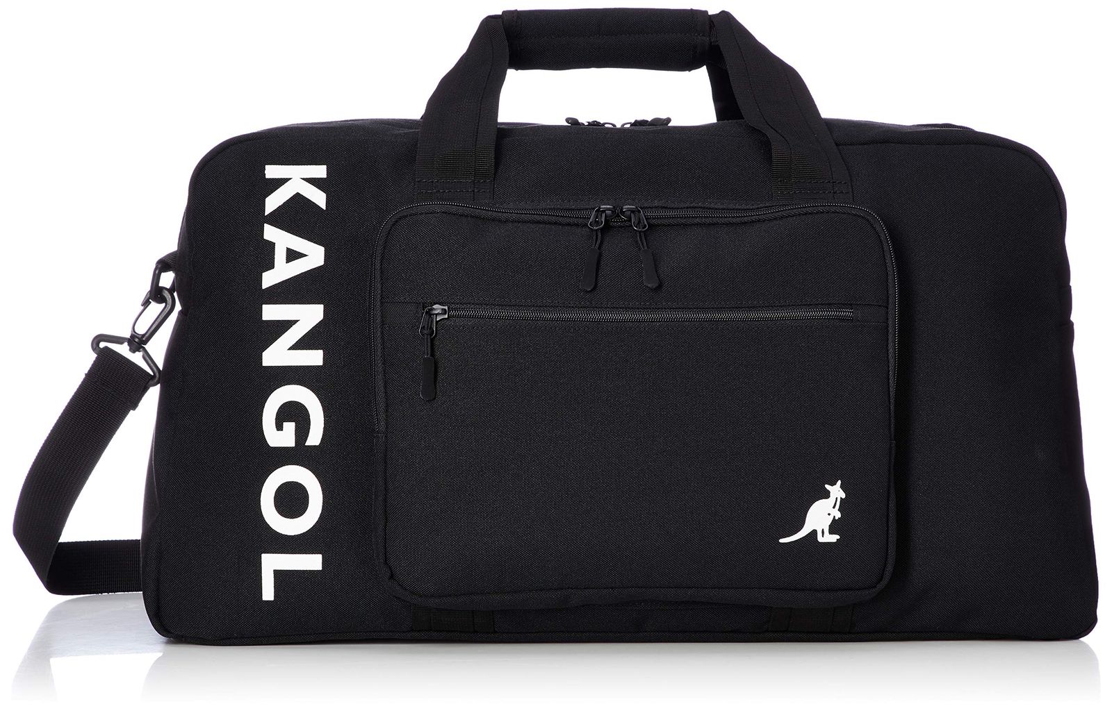 新品 [カンゴール] ボストンバッグ KANGOLボックスロゴ 軽量多機能 ダブルフェイス 2WAY 約45L 33 cm ブラック 9,287円