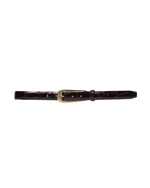 ブラックスエードスタジオ レディース アクセサリー ベルト BLACK SUEDE STUDIORLY BELT Brown Croc Leather ブラウン