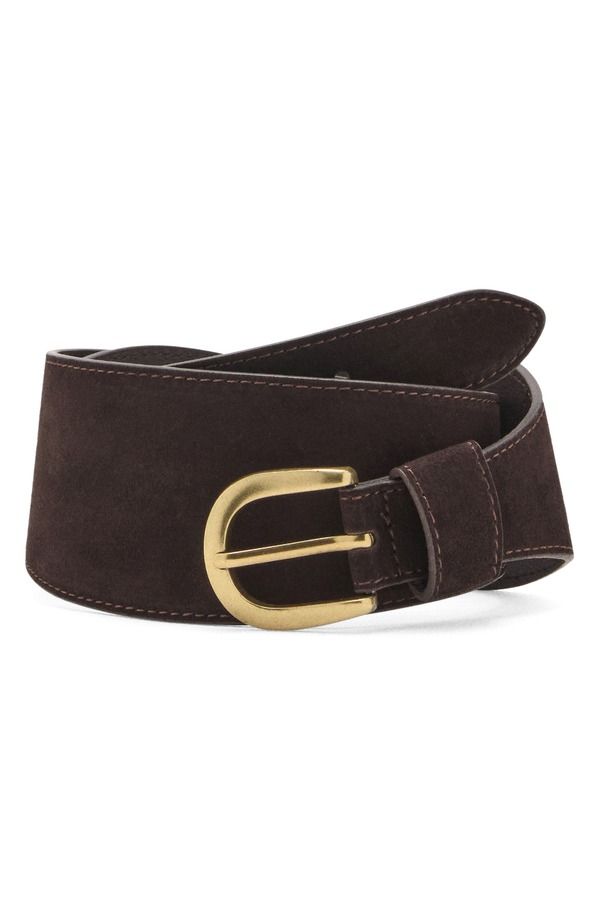 マンゴ レディース アクセサリー ベルト スエード MANGObi Suede Belt Chocolate チョコレート