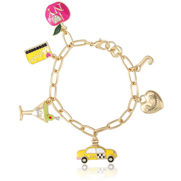 ジューシークチュール レディース アクセサリー ブレスレット・バングル・アンクレット Juicy Couture City Icons Charm Bracelet GoldTonenamel Charms Gold Tone ゴールド