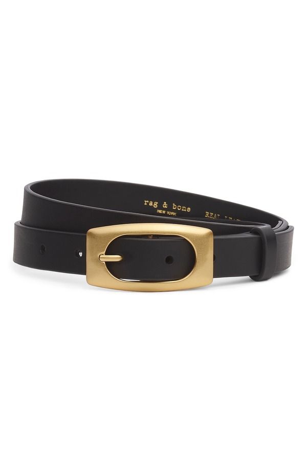 ラグアンドボーン レディース アクセサリー ベルト レザー rag bone Rory Leather Belt Black ブラック