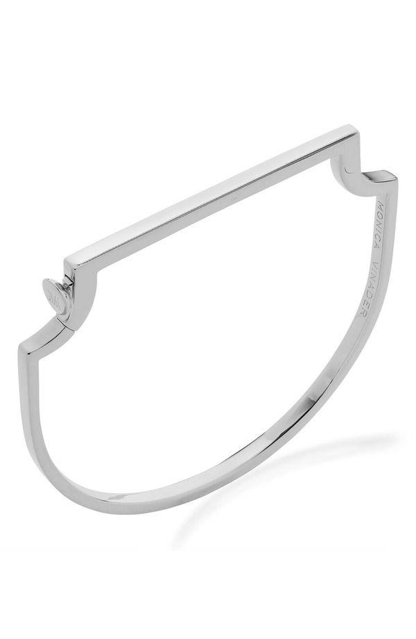 モニカヴィナダー レディース アクセサリー ブレスレット・バングル・アンクレット Monica Vinader Signature Skinny Bangle Silver シルバー