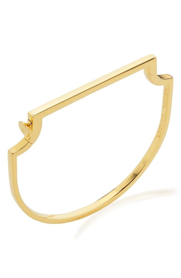 モニカヴィナダー レディース アクセサリー ブレスレット・バングル・アンクレット Monica Vinader Signature Skinny Bangle Gold ゴールド
