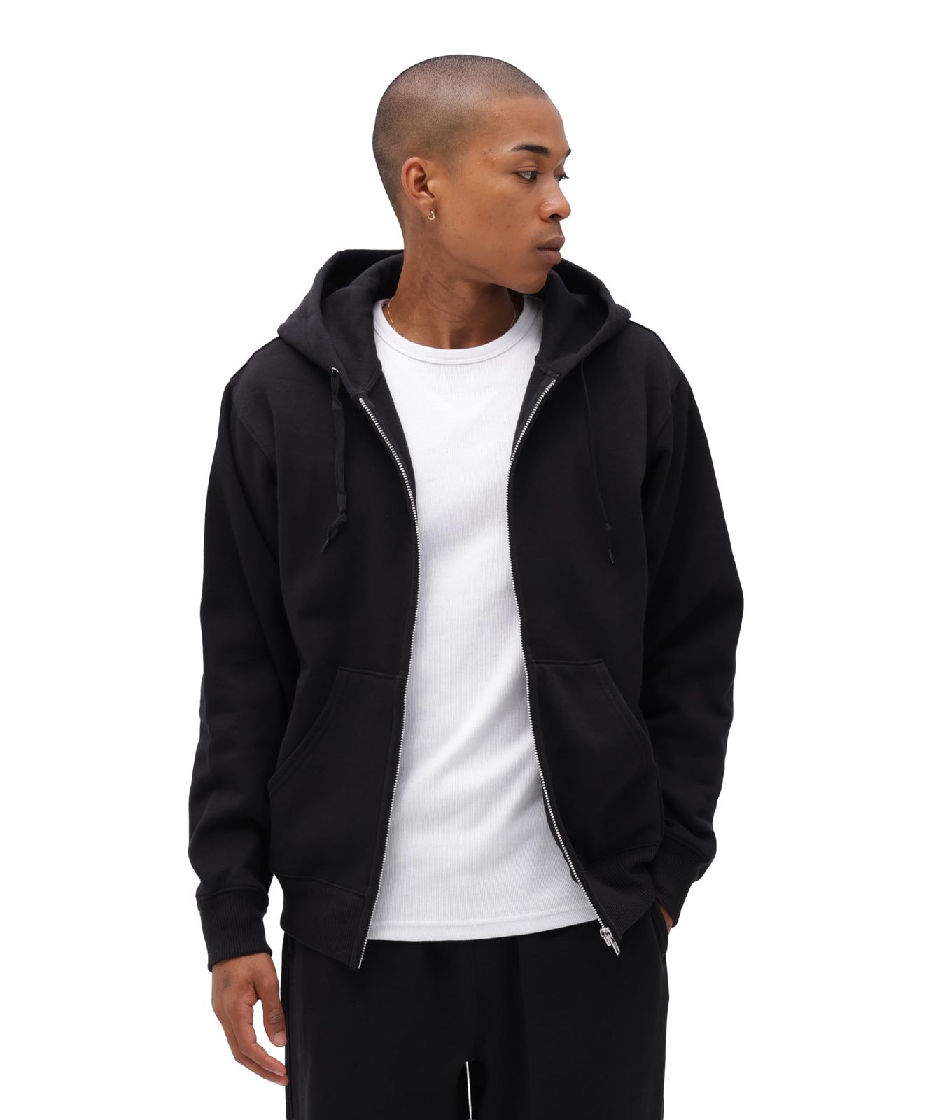 新品 [Avirex] [アヴィレックス] 【DAILY/デイリー】 ZIP UP SWEAT PARKA/ジップアップ スウェット パーカー / 783-3931005 メンズ 2XL 010 ブラック